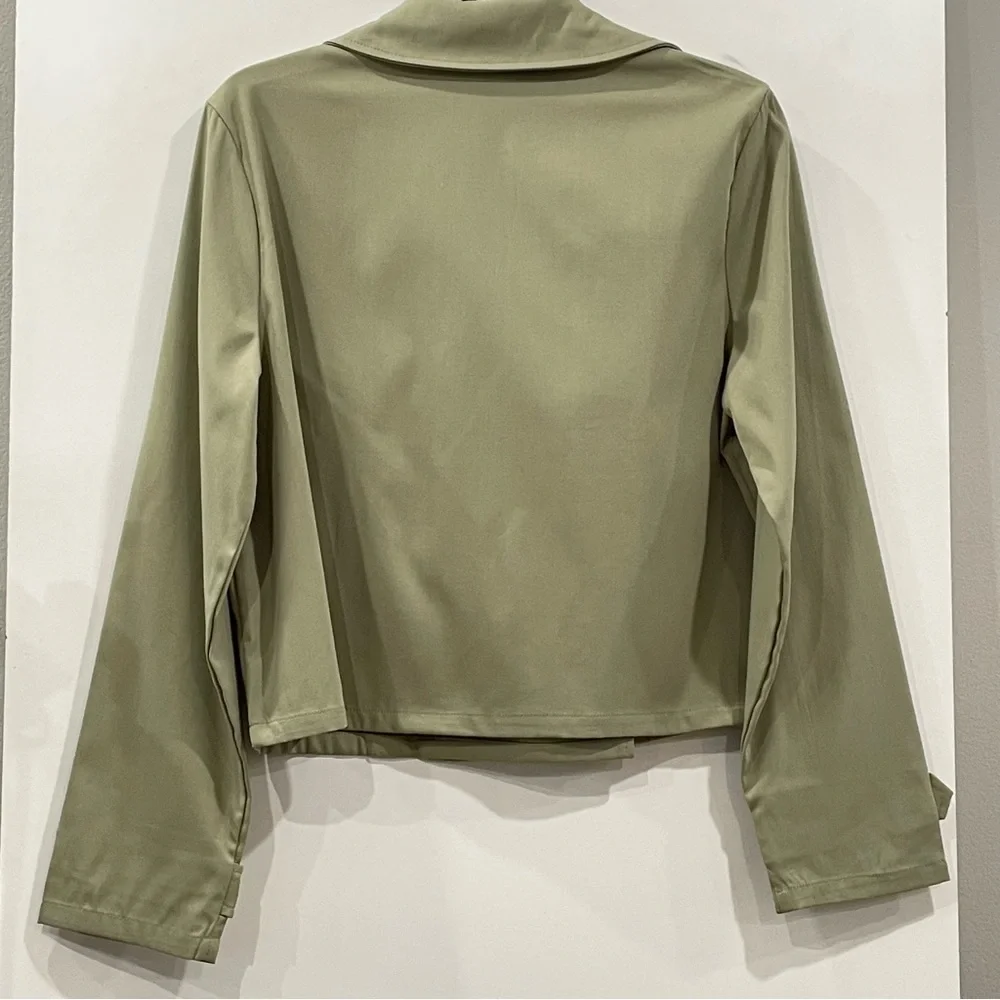 Shein, Sage Green Trench, Size 6